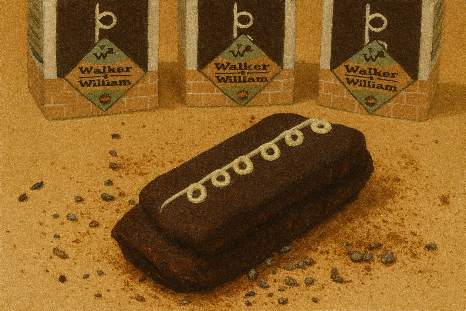 Cream-Filled Chocolate Tea Cake